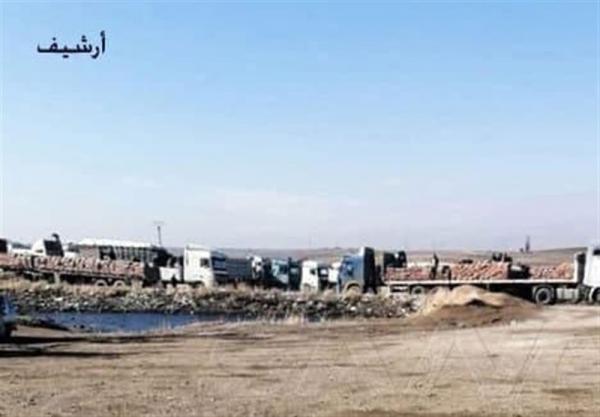 قاچاق 20 کامیون گندم سوریه به شمال عراق توسط اشغالگران آمریکایی قاچاق 20 کامیون گندم سوریه به شمال عراق توسط اشغالگران آمریکایی